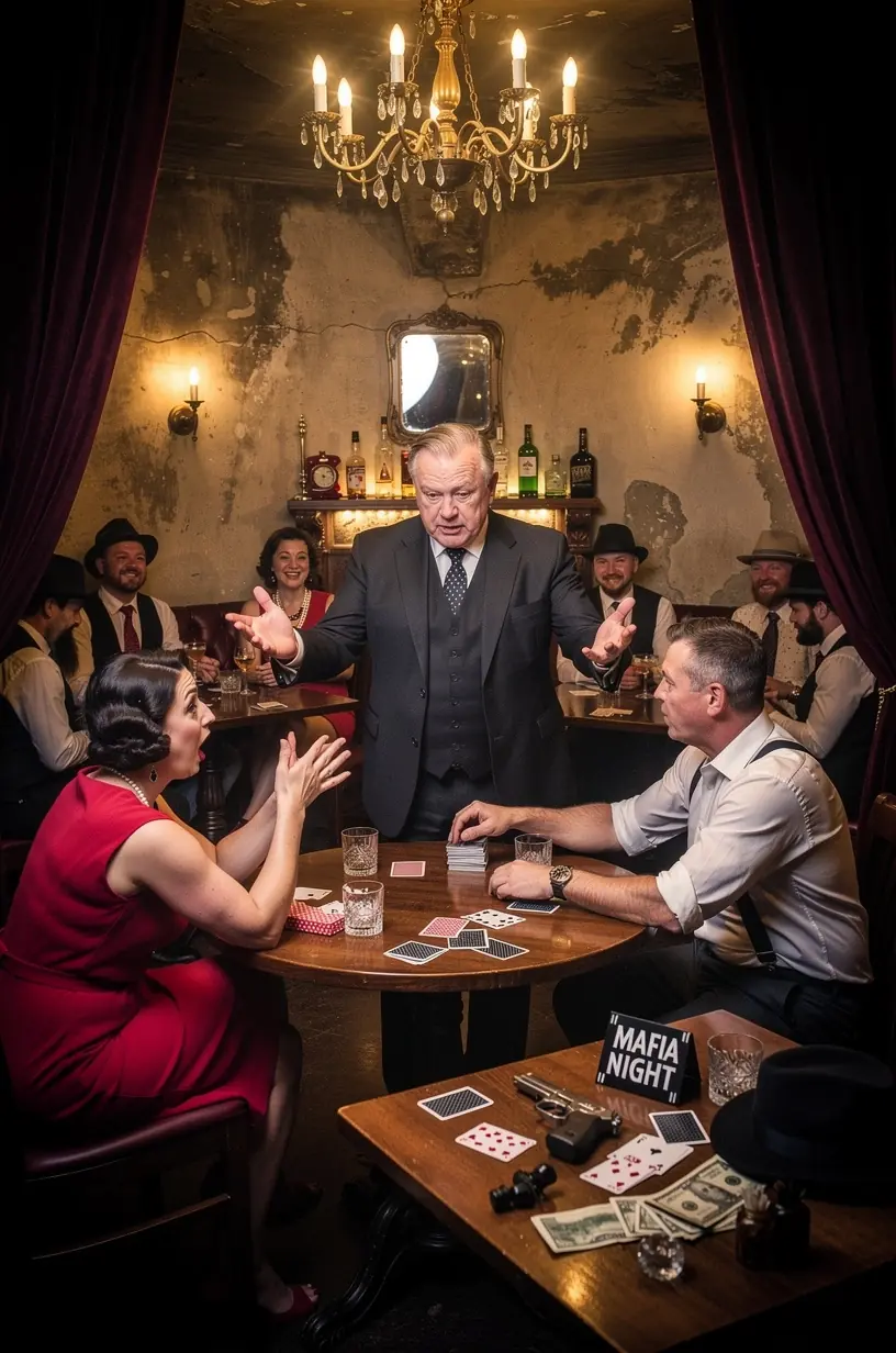 Community members engaging in board gaming activities